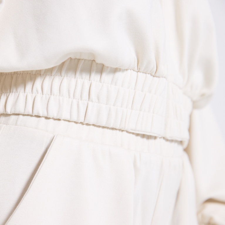 Zip hoodie "Zip-up hoodie" Ivory